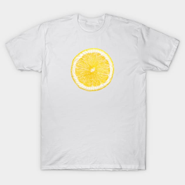 Cool Lemon Print T-Shirt by Asilynn